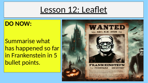 Frankenstein Leaflet