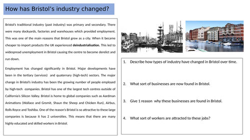 Economic opportunities and challenges on Bristol