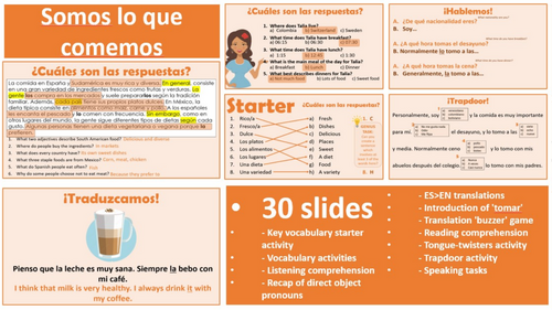 2026 Spanish AQA GCSE Module 4.2 - Somos lo que comemos