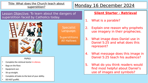 Y8: Ks3 Catholic Red: Prophecy And Promise - Ethical: What Does The 