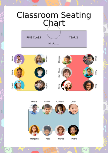 Seating Plan - Classroom Seating Plan editable | Teaching Resources