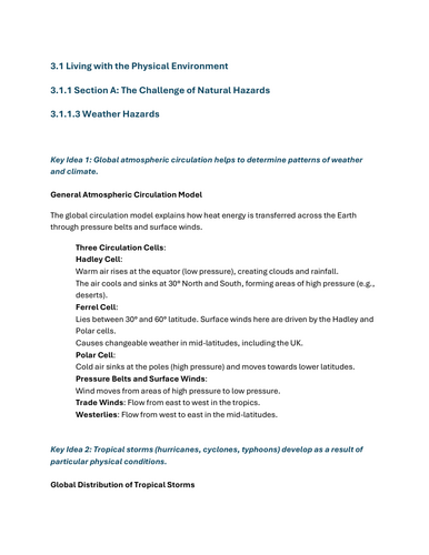 Weather Hazards - GCSE Geography Lesson