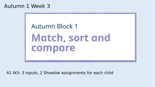 Reception Maths Autumn Match Sort Compare | Teaching Resources
