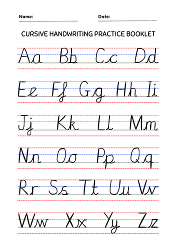 British Cursive Handwriting | Teaching Resources