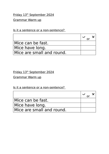 Week 2 of Harry the Happy Mouse Planning