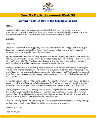 30. Year 5 - Creative Writing & Spelling | Teaching Resources