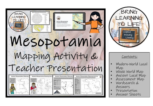 Ancient Mesopotamia Map Activities and Presentation | Teaching Resources