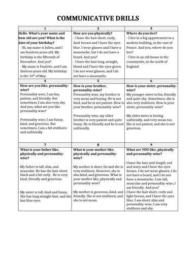 05. French Year 7. Unit 5: Describing myself and others (EPI / MARS ...
