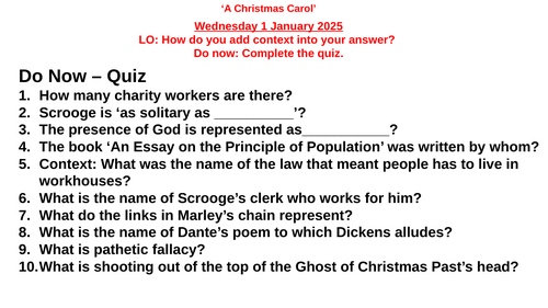 A Christmas Carol - I do/We do/You do - Stave 2 A lonely boy reading ...