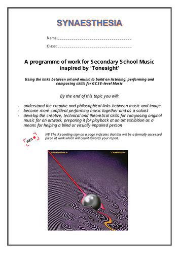 Synaesthesia - a Secondary Music SOW linking Music and Art | Teaching ...