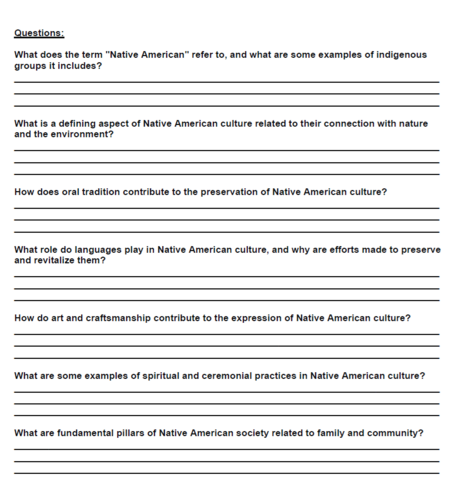 Native American Tribes Worksheet Packet (36 Total) | Teaching Resources