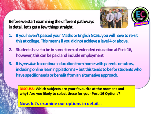 Post-16 Options | Teaching Resources