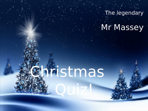 Christmas Quiz - 2023 