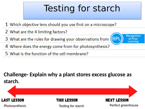 Topic B4 91����ting a leaf for starch- AQA combined science trilogy/separate biology