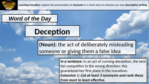 KS3: Short Story Writing, full SOW | Teaching Resources
