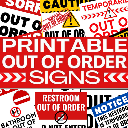 Printable Out of Order Signs: Clear and Easy-to-Use for Any Space ...