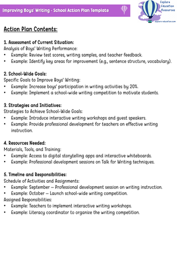 Improving Boys' Writing - Training Course for INSET days / Staff ...