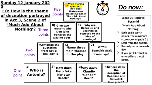 Much Ado About Nothing Exam Question on Deception