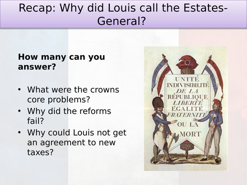 GCSE History - The French Revolution - Economic crisis | Teaching Resources