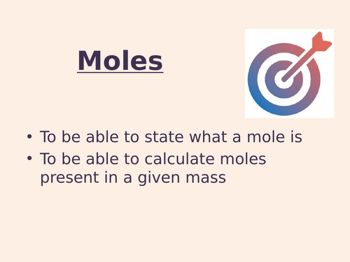 Moles KS4 AQA - Chemistry | Teaching Resources