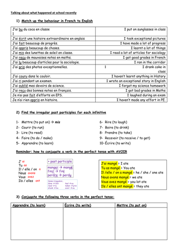 Module 3 Unit 3 Est-ce que tu as fait des progrès? Edexcel GCSE French ...