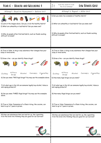 Year 6 PSHE - Drugs and Alcohol Scheme of Work | Teaching Resources