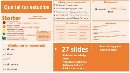 2026 Spanish AQA GCSE Module 5.2: Qué tal tus estudios