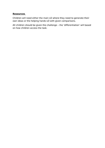 Year 1 Geography To describe the differences between the town and the ...