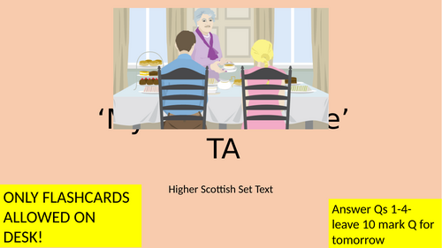 Liz Lochhead 'My Rival's House' Higher Resources | Teaching Resources