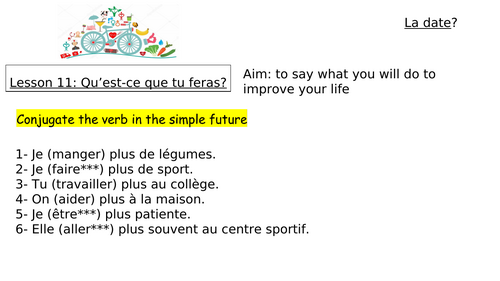 Module 4 Unit 4 Je change ma vie Edexcel GCSE French 2024 | Teaching ...