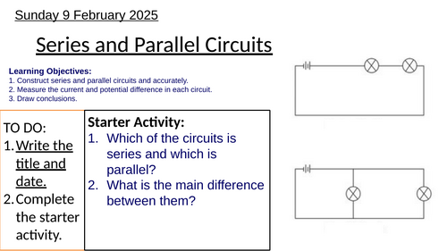 GCSE Physics Current and Voltage in Series & Parallel Circuits ...