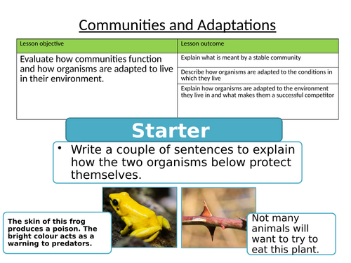 GCSE Biology: Ecology Series of Full Lesson Slides