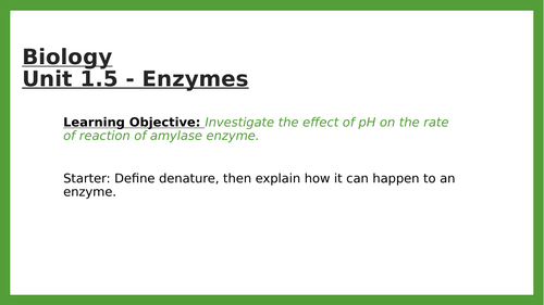 AQA GCSE Biology Required Practical Powerpoints