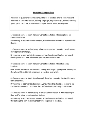 Lord of the Flies N5/Higher English Critical Essay Unit | Teaching ...