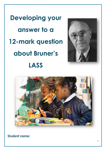 T Level Education and Early Years 12 Mark Question Revision: Bruner ...