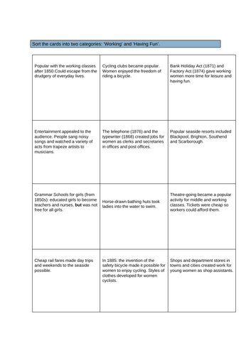 Chapter 1: Lesson 12 - Victorian Women and changes in society ...