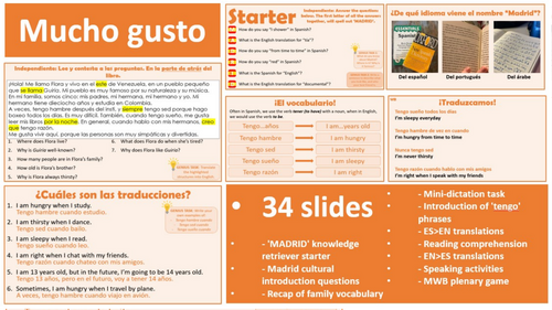 Viva 3, Module 5.1 - Mucho gusto