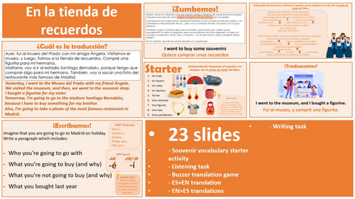 Viva 3, Module 5.4 - En la tienda de recuerdos