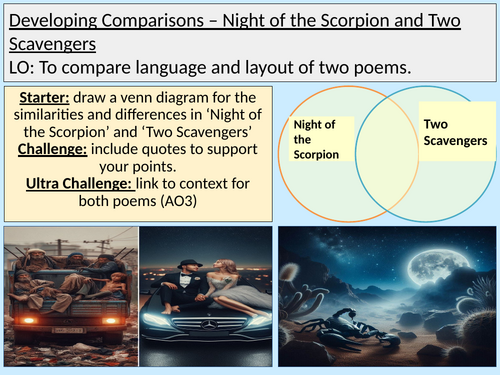 Other Cultures' Poetry AQA Developing Comparisons