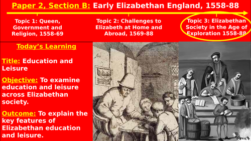 Edexcel Elizabethan England, Topic 3: Elizabethan Society in the Age of ...