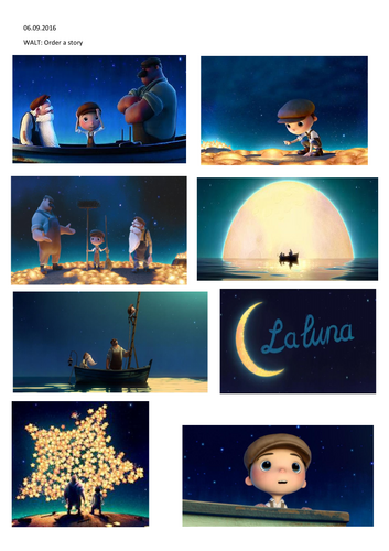 KS1 English lessons using Pixar Short: La Luna Teaching Resources
