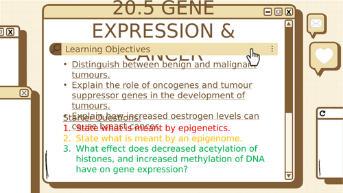 AQA A Level Biology 20.5 Gene Expression and Cancer | Teaching Resources