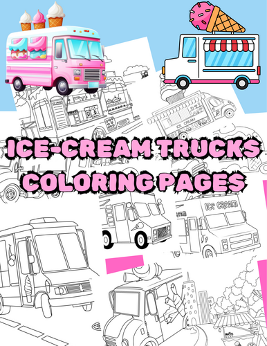 Ice Cream Truck Coloring Pages – Fun & Sweet Printable Sheets for Kids