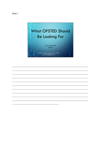 Ofsted's New Inspection Reports and System 2025 and onwards | Teaching ...