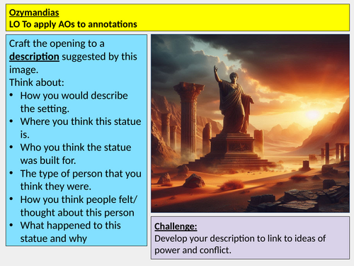 Ozymandias Power and Conflict AQA Poetry