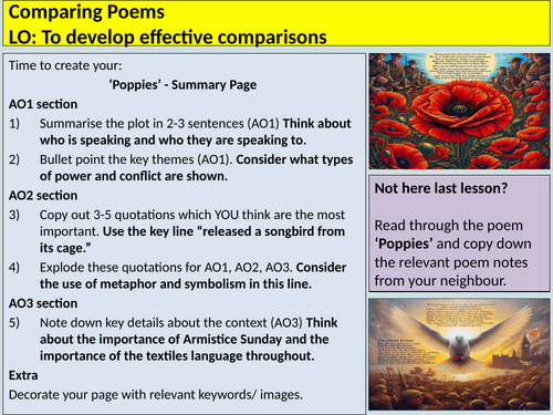 Power and Conflict AQA Poetry Assessment