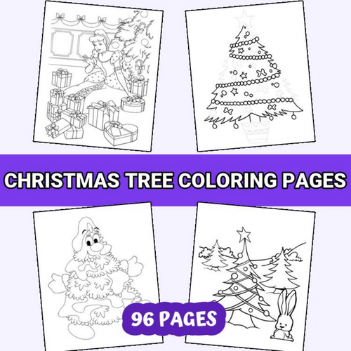 Printable Christmas Tree Coloring Pages for Holiday Fun | Teaching ...