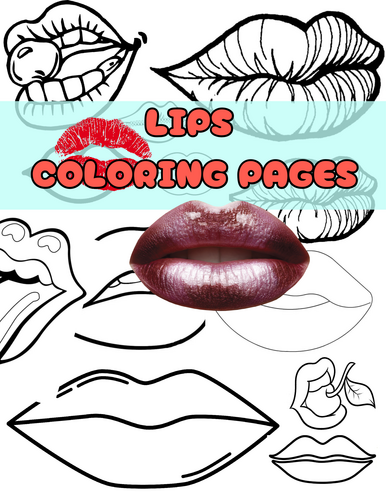 Lips Coloring Pages – Fun and Stylish Printable Designs | Teaching ...
