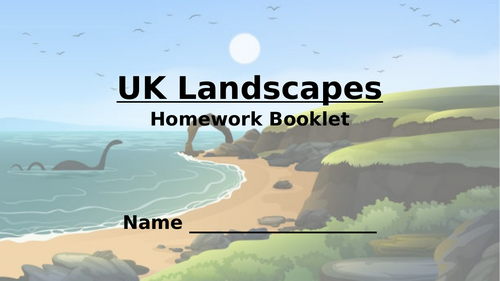 GCSE UK Landscapes Homework Booklet | Teaching Resources