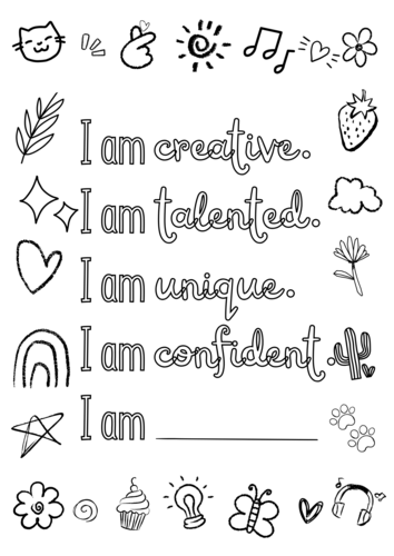 Personalized Positive Affirmations for Kids and Teens | Teaching Resources